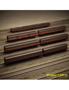 Märklin 87847 - Set 6 cotxes Broadway Limited Pennsylvania Railroad Z | Basar Valira Trens