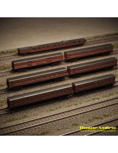 Märklin 87847 - Set 6 cotxes Broadway Limited Pennsylvania Railroad Z | Basar Valira Trens