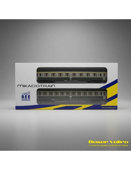 REE NW279 - Set 2 DEV AO A8 + B10 Corail Ep. IV-V N coaches