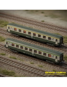 REE NW279 - Set 2 voitures DEV AO A8 + B10 Corail Ép. IV-V N 2