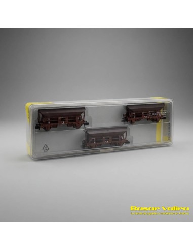 Minitrix 15466 - Set 3 wagons charbon DB époque IV N
