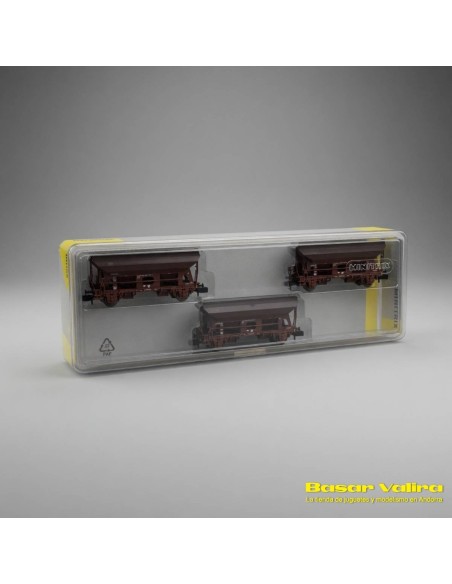 Minitrix 15466 - Set 3 vagones carbón DB época IV N