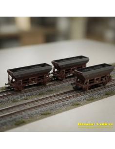 Minitrix 15466 - Set 3 DB Coal Wagons Era IV N 2