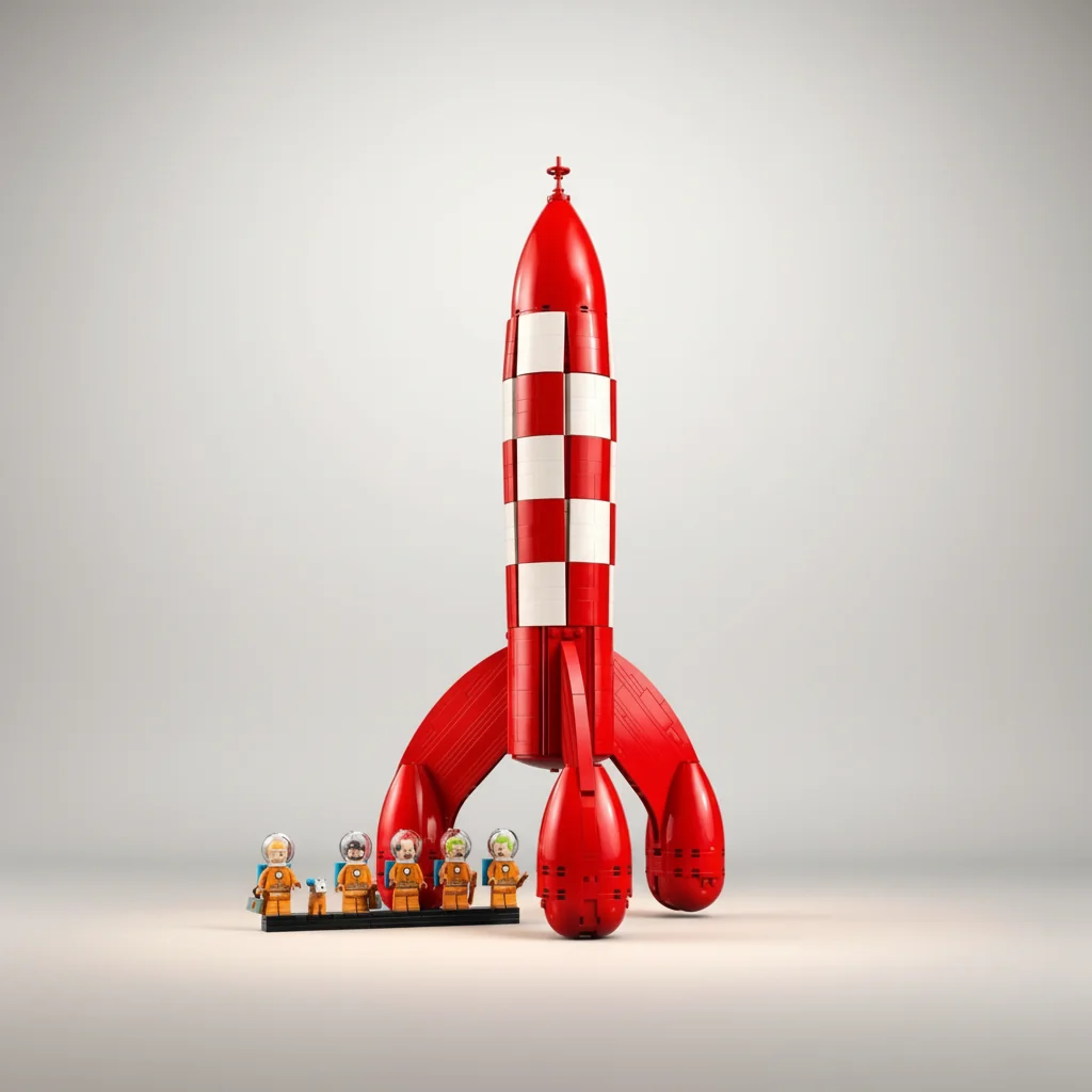 Caixa LEGO Ideas Coet Lunar de Tintín Set 21367
