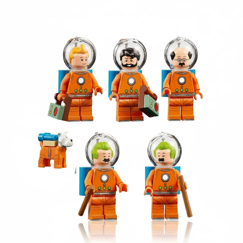 Minifigures LEGO Ideas Coet Lunar de Tintín